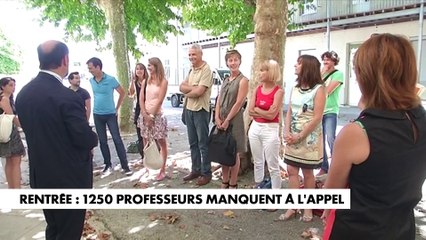 Rentrée : 1.250 professeurs manquent à l'appel