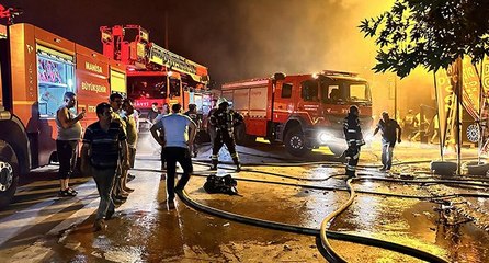 Sanayi sitesindeki yangın korkuttu; 7 kişi hastaneye kaldırıldı