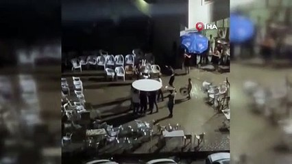 Yok böyle bir sevda: Masa ile halay çektiler!