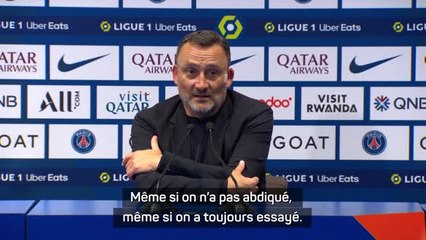 3e j. - Haise : "Trop d'écart ce soir entre les deux équipes”