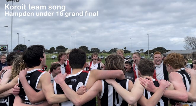 Hampden under 16 grand final - Koroit song