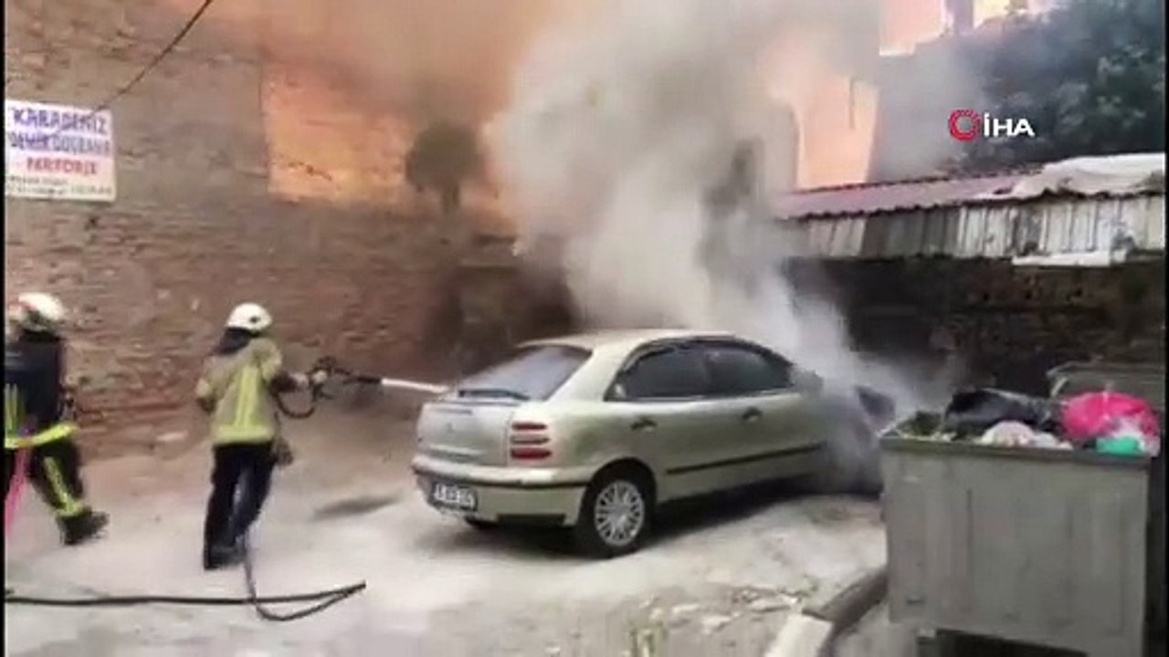 Bursa'da korku dolu anlar! Alev alev yandı