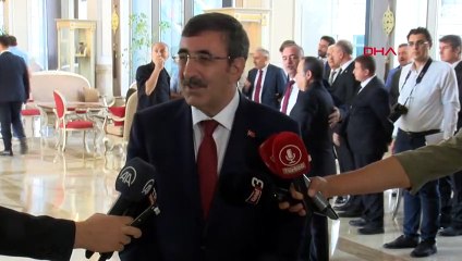 Cumhurbaşkanı Yardımcısı Yılmaz, Kocatepe'de törene katıldı