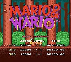 Mario & Wario online multiplayer - snes