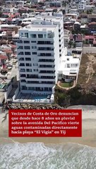 Autoridades omisas ante derrame de aguas negras en Playa “El Vigía”.