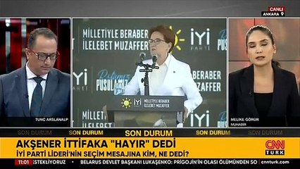 Akşener ittifaka ‘Hayır’ dedi! Seçim mesajına tepkiler ne oldu?