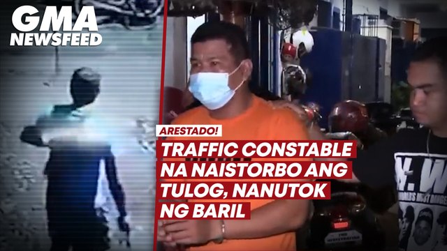 Traffic constable na naistorbo ang tulog, nanutok ng baril | GMA News Feed