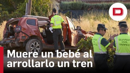 Muere un bebé al arrollar un tren de pasajeros el vehículo en el que viajaba