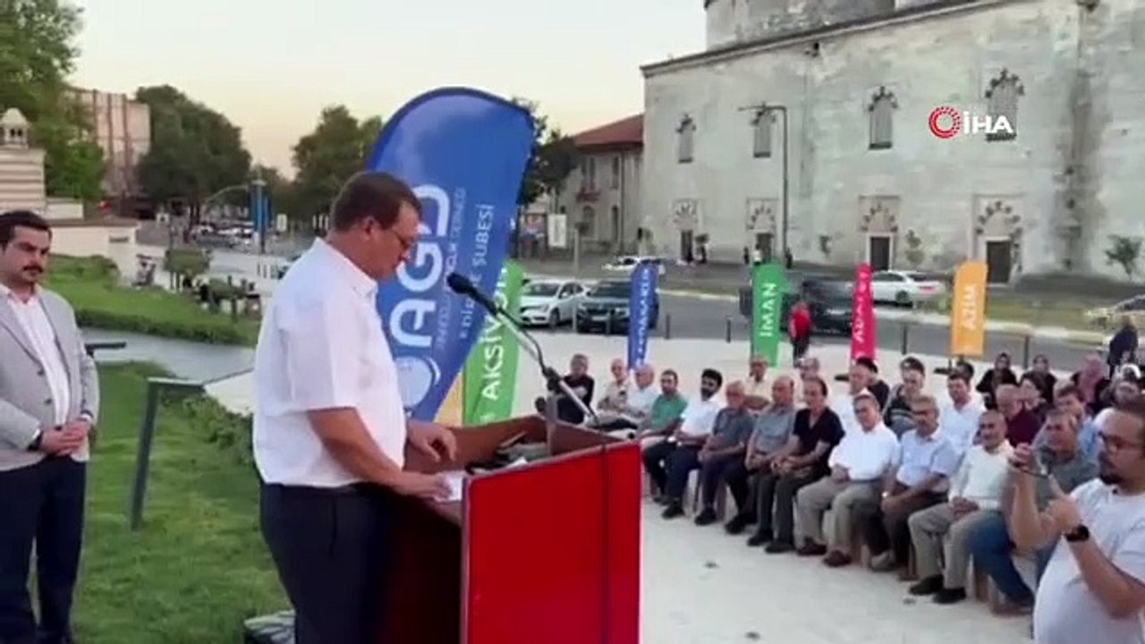 Manifestation contre les attaques contre le Coran dans les pays européens à Edirne