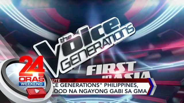 The Voice Generations Philippines, mapapanood na ngayong gabi sa GMA | 24 Oras Weekend