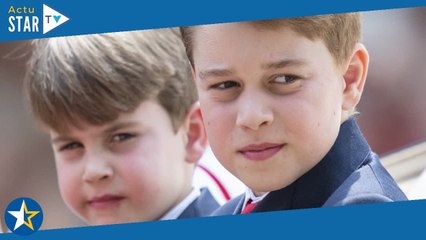 George et Louis de Galles  Les fils du prince William et de Kate Middleton véritables beaux gosses