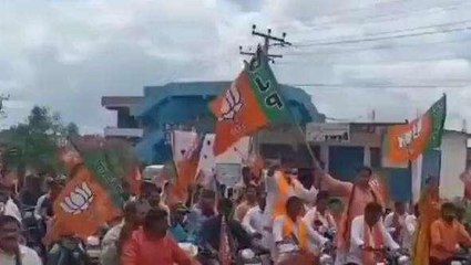 నిర్మల్: బీజేపీ నాయకుల భారీ బైక్ ర్యాలీ