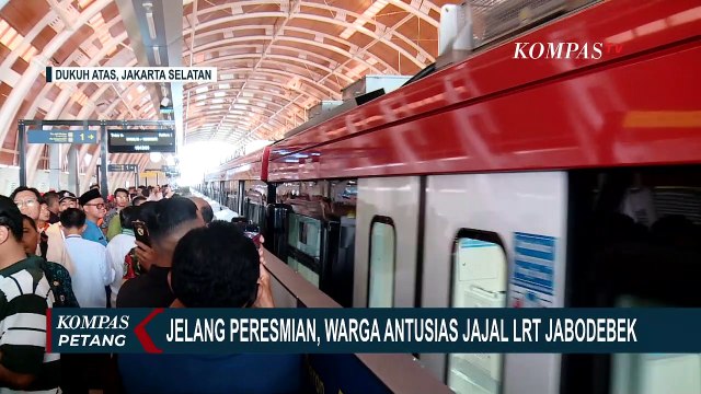 Jelang Peresmian, Warga Antusias Jajal LRT Jabodebek