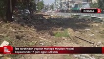 İBB tarafından yapılan Maltepe Meydan Projesi kapsamında 17 çam ağacı söküldü