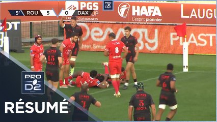 PRO D2 Saison 2023/2024 J02 - Résumé Rouen Normandie Rugby-US Dax Rugby Landes