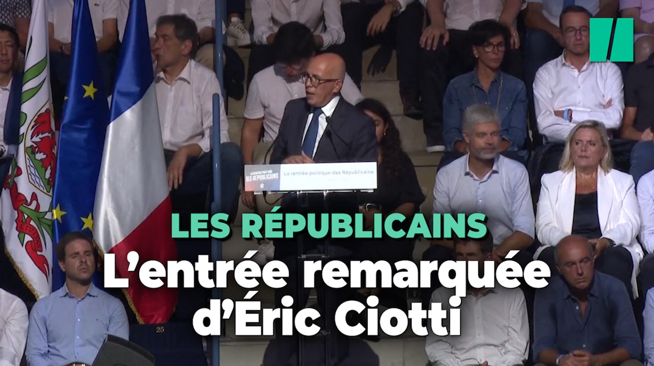 Éric Ciotti n’a pas choisi la chanson au hasard pour sa rentrée politique