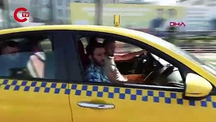 Taksilere yönelik denetim; ceza yiyen taksiciler polise tepki gösterdi!