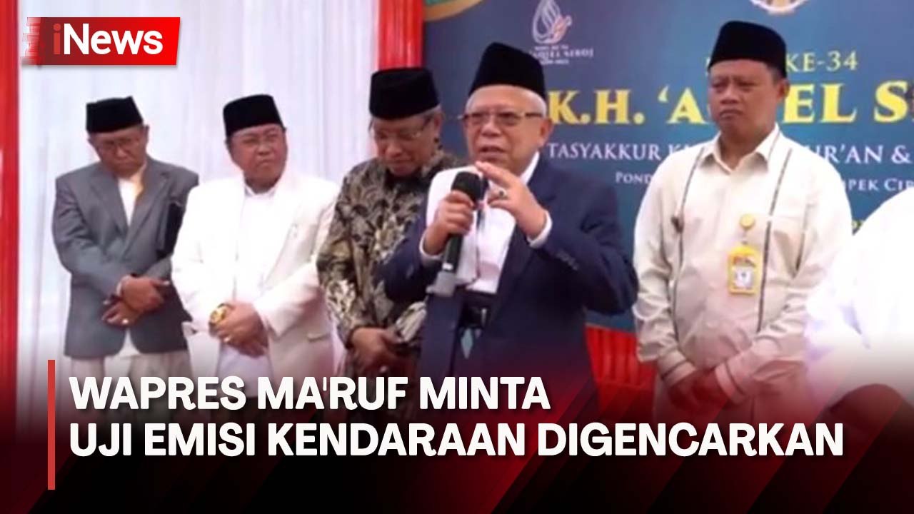 Wapres Ma'ruf Minta Uji Emisi Kendaraan Digencarkan untuk Atasi Polusi di Jakarta