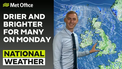 Met Office Evening Weather Forecast 27/08/23 - Less showers than recently