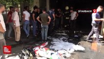 Diyarbakır'da spiral ile parçalanırken yakıt deposu patladı
