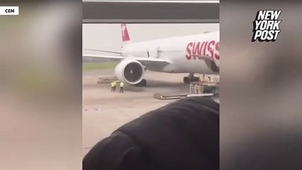 İsviçre'de kabin ekibinin hayatlarını hiçe sayarak uçak kanadı üzerinde dans etmeleri tepki çekti