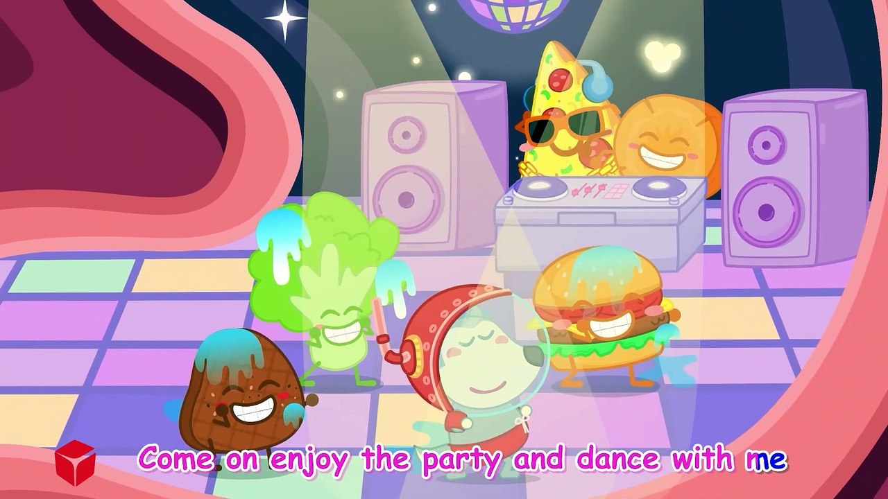 Party in My Tummy Good Habits Funny Kids Songs Nursery Rhymes wolfoosong