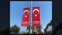 Muğla Valiliği, Fethiye'de belediye başkanının ismiyle asılan Türk bayrakları için adli ve idari işlem başlattı