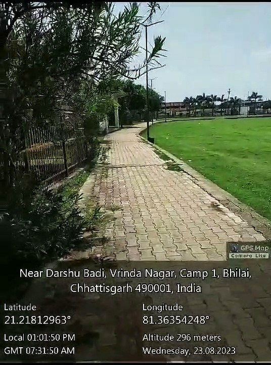 देखो.. दशहरा ग्राउंड, भिलाई में पहुंचा नहीं ओपन जिम का सामान