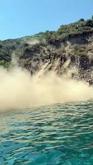 frana faraglione Lipari