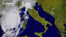 Temporali in arrivo, il ciclone si sposta verso la Lombardia: la mappa satellitare