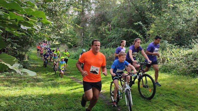 Le run-bike la Charbonnade au Bois du Cazier (8 km)