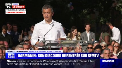 Gérald Darmanin à Tourcoing: au bureau de vote, "la voix du ministre vaut la voix de l'ouvrier"