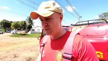 Bombeiros são chamados novamente após incêndio em reservatório na subestação da Copel, em Umuarama