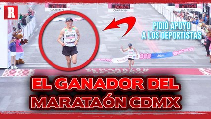 GANADOR del Maratón de la CDMX pide APOYO a DEPORTISTAS