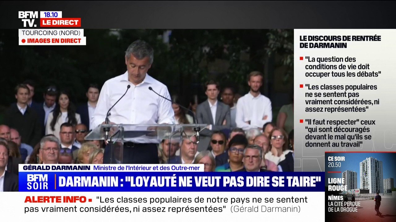 Gérald Darmanin à Tourcoing: "Il existe désormais un eux et un nous entre les prétendues élites et une partie du peuple"