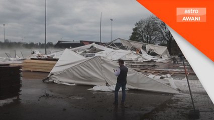Hujan batu, angin kencang melanda selatan Jerman