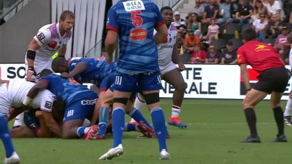 TOP 14 - Essai de Oscar JEGOU (SR) - Stade Rochelais - LOU Rugby - Saison 2023-2024