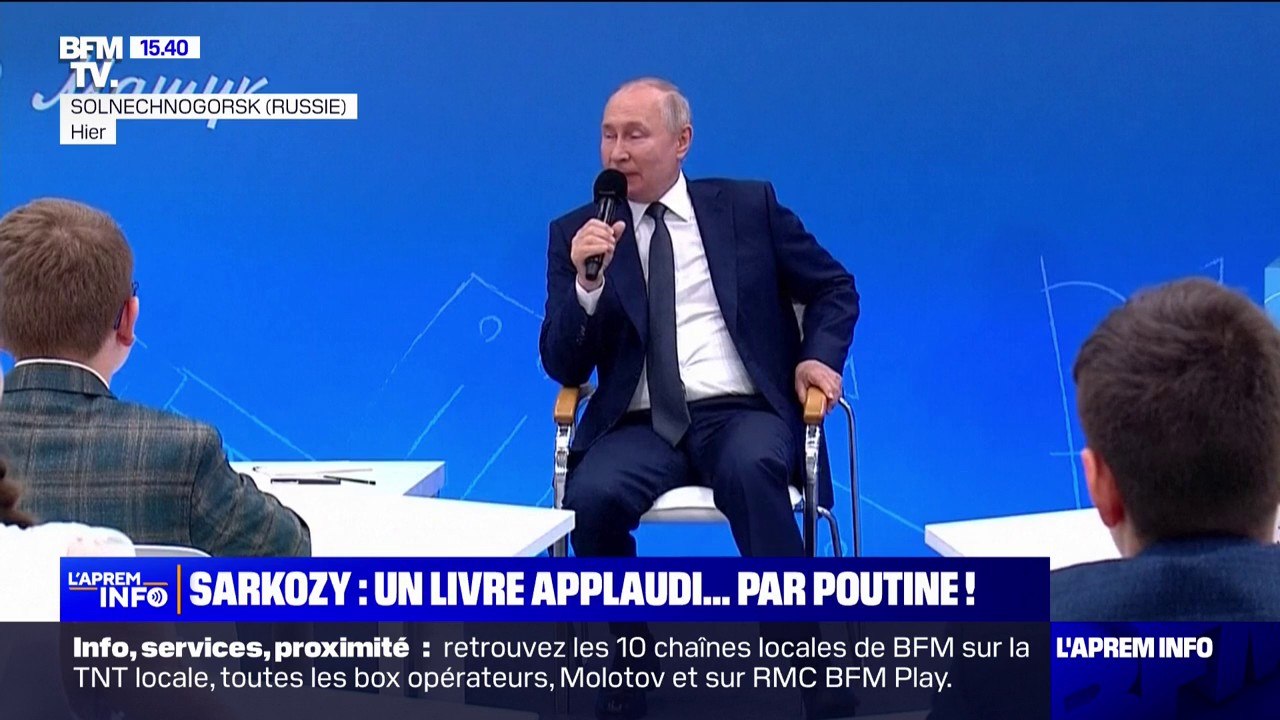 Vladimir Poutine exprime son accord avec un passage du livre de Nicolas Sarkozy sur la hausse de la population en Afrique