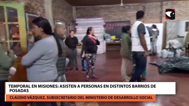 Temporal en Misiones: Asisten a personas en distintos barrios de Posadas