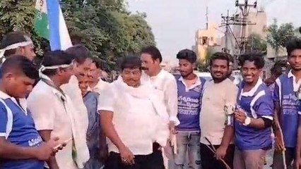 ఎన్టీఆర్ జిల్లా: విజయవాడలో తీన్ మాన్ డప్పులతో ర్యాలీ