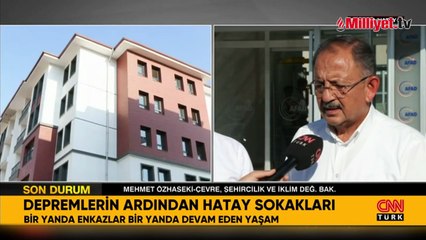 Bakan Özhaseki CNN TÜRK'te açıkladı! Hatay'da 40 bini aşkın konut yükseliyor