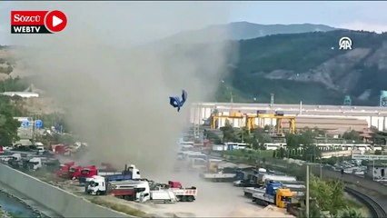 Oluşan hortum cep telefonuyla görüntülendi