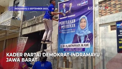 Kumpulan Aksi Kader Demokrat Turunkan Baliho Anies AHY di Sejumlah Daerah