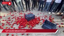 Konya’da domatesi para etmeyen üretici ürününü yere döktü: 