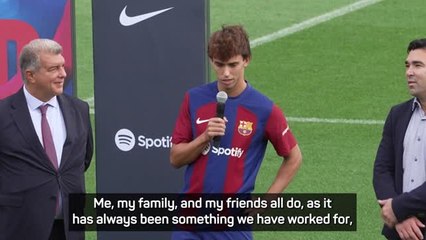 Felix and Cancelo unveiled as on-loan Barcelona players