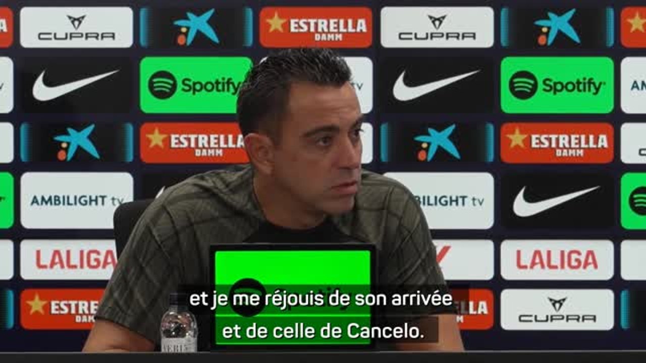 Barcelone - Xavi se réjouit des arrivées du "polyvalent” Felix et de Cancelo