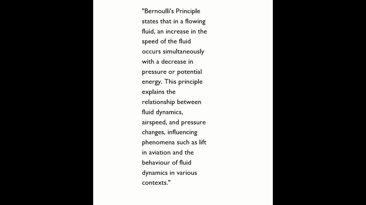 Bernollis priciple