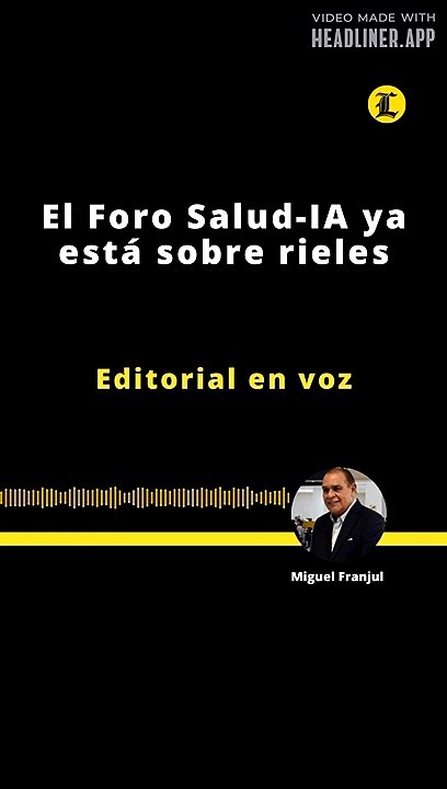 EDITORIAL | EL FORO SALUD-IA YA ESTÁ SOBRE RIELES