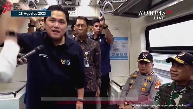 Testimoni Menteri BUMN Erick Thohir Kala Coba LRT Jabodebek Bersama Presiden Jokowi
