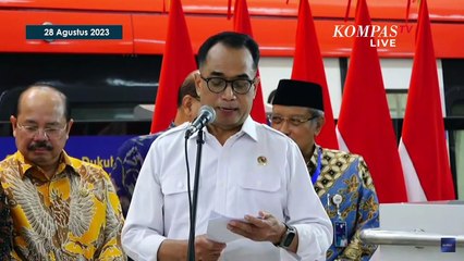 Detik-Detik Jokowi Resmikan LRT Jabodebek di Cawang